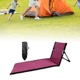 Maxbell Floor Chair with Back Support Camping Chair for Mountaineering Yard Concerts Pitaya Color39x40x78