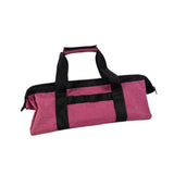 Maxbell Tent Stakes Storage Bag Handbag Peg Storage Bag for Hiking Gardening Camping Pink Red