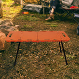 Maxbell Folding Table Sturdy Beach Table Compact Camping Table for BBQ Hiking Picnic Orange