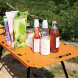 Maxbell Folding Table Sturdy Beach Table Compact Camping Table for BBQ Hiking Picnic Orange