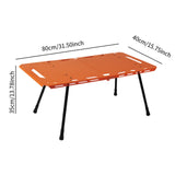 Maxbell Folding Table Sturdy Beach Table Compact Camping Table for BBQ Hiking Picnic Orange