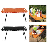 Maxbell Folding Table Sturdy Beach Table Compact Camping Table for BBQ Hiking Picnic Orange