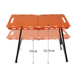 Maxbell Folding Table Sturdy Beach Table Compact Camping Table for BBQ Hiking Picnic Orange