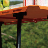 Maxbell Folding Table Sturdy Beach Table Compact Camping Table for BBQ Hiking Picnic Orange