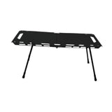 Maxbell Folding Table Sturdy Beach Table Compact Camping Table for BBQ Hiking Picnic Black