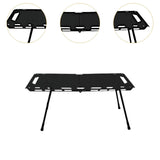 Maxbell Folding Table Sturdy Beach Table Compact Camping Table for BBQ Hiking Picnic Black
