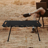 Maxbell Folding Table Sturdy Beach Table Compact Camping Table for BBQ Hiking Picnic Black