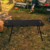 Maxbell Folding Table Sturdy Beach Table Compact Camping Table for BBQ Hiking Picnic Black