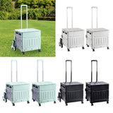 Maxbell Folding Shopping Cart Handcart Shopping Hand Truck for Home Travel Transport Gray 8 Wheels