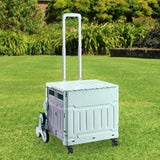 Maxbell Folding Shopping Cart Handcart Shopping Hand Truck for Home Travel Transport Green 8 Wheels