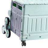 Maxbell Folding Shopping Cart Handcart Shopping Hand Truck for Home Travel Transport Green 8 Wheels