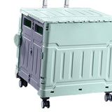 Maxbell Folding Shopping Cart Handcart Shopping Hand Truck for Home Travel Transport Green 4 Wheels