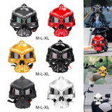 Maxbell Skull Motorcycle Helmet Impact Protection Half Helmet Breathable Bike Helmet M Gray