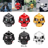 Maxbell Skull Motorcycle Helmet Impact Protection Half Helmet Breathable Bike Helmet M Gray