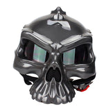Maxbell Skull Motorcycle Helmet Impact Protection Half Helmet Breathable Bike Helmet M Gray