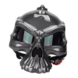 Maxbell Skull Motorcycle Helmet Impact Protection Half Helmet Breathable Bike Helmet M Gray