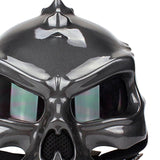 Maxbell Skull Motorcycle Helmet Impact Protection Half Helmet Breathable Bike Helmet XL Gray
