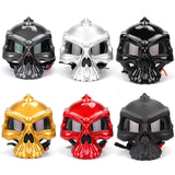 Maxbell Skull Motorcycle Helmet Impact Protection Half Helmet Breathable Bike Helmet XL Gray