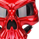 Maxbell Skull Motorcycle Helmet Impact Protection Half Helmet Breathable Bike Helmet XL Red