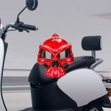 Maxbell Skull Motorcycle Helmet Impact Protection Half Helmet Breathable Bike Helmet XL Red