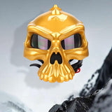 Maxbell Skull Motorcycle Helmet Impact Protection Half Helmet Breathable Bike Helmet M Gold