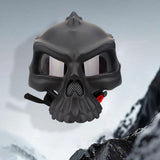 Maxbell Skull Motorcycle Helmet Impact Protection Half Helmet Breathable Bike Helmet M Matt black