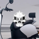 Maxbell Skull Motorcycle Helmet Impact Protection Half Helmet Breathable Bike Helmet L Argent