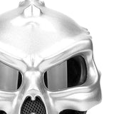 Maxbell Skull Motorcycle Helmet Impact Protection Half Helmet Breathable Bike Helmet XL Argent