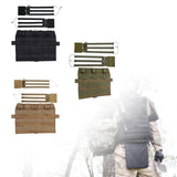 Maxbell Hunting Vest Front Pane Adults Nylon Buckles Hiking Portable Side Waist Belt blaxk
