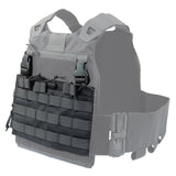 Maxbell Hunting Vest Front Pane Adults Nylon Buckles Hiking Portable Side Waist Belt blaxk