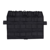 Maxbell Hunting Vest Front Pane Adults Nylon Buckles Hiking Portable Side Waist Belt blaxk