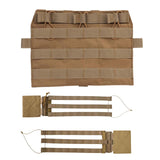 Maxbell Hunting Vest Front Pane Adults Nylon Buckles Hiking Portable Side Waist Belt khaki