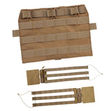 Maxbell Hunting Vest Front Pane Adults Nylon Buckles Hiking Portable Side Waist Belt khaki