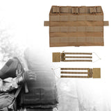 Maxbell Hunting Vest Front Pane Adults Nylon Buckles Hiking Portable Side Waist Belt khaki