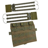 Maxbell Hunting Vest Front Pane Adults Nylon Buckles Hiking Portable Side Waist Belt green