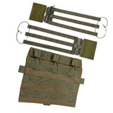 Maxbell Hunting Vest Front Pane Adults Nylon Buckles Hiking Portable Side Waist Belt green