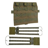 Maxbell Hunting Vest Front Pane Adults Nylon Buckles Hiking Portable Side Waist Belt green