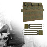 Maxbell Hunting Vest Front Pane Adults Nylon Buckles Hiking Portable Side Waist Belt green