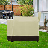 Maxbell BBQ Grill Cover Cooking Fade Resistant Outdoor Grill Grilling Barbecue Cover Beige Brown