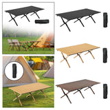 Maxbell Camping Folding Table Compact Foldable Picnic Table for Hiking Beach Kitchen black