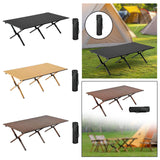 Maxbell Camping Folding Table Compact Foldable Picnic Table for Hiking Beach Kitchen black