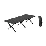 Maxbell Camping Folding Table Compact Foldable Picnic Table for Hiking Beach Kitchen black