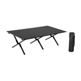 Maxbell Camping Folding Table Compact Foldable Picnic Table for Hiking Beach Kitchen black