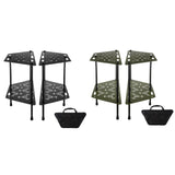 Maxbell Multifunctional Detachable Table Camping Table for Travel Hiking Backpacking Black