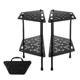 Maxbell Multifunctional Detachable Table Camping Table for Travel Hiking Backpacking Black