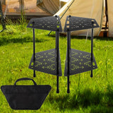 Maxbell Multifunctional Detachable Table Camping Table for Travel Hiking Backpacking Black