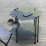 Maxbell Multifunctional Detachable Table Camping Table for Travel Hiking Backpacking Green