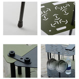 Maxbell Multifunctional Detachable Table Camping Table for Travel Hiking Backpacking Green