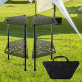 Maxbell Multifunctional Detachable Table Camping Table for Travel Hiking Backpacking Green