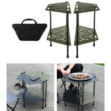 Maxbell Multifunctional Detachable Table Camping Table for Travel Hiking Backpacking Green